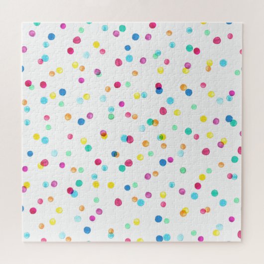 Puzzle Points Aquarelle Lumineux : Motif transparent. (Horizontal)