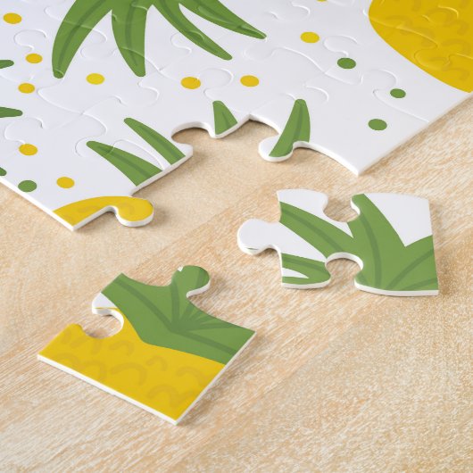 Puzzle Points d'ananas : Conception de fruits d'été (Côté)