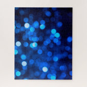 Puzzle Points lumineux bleus abstraits (Vertical)