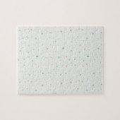 Puzzle Points neutres de genre - or turquoise et gris (Horizontal)