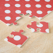 Puzzle Points rouges et blancs (Côté)