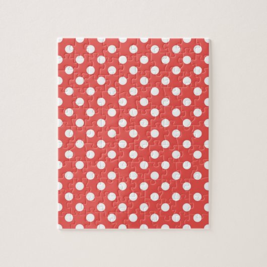 Puzzle Points rouges et blancs (Vertical)