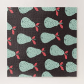 Puzzle Poires à menthe : Texture Vintage sans soudure (Horizontal)