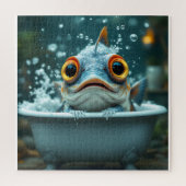 Puzzle Poisson amusant dans le bain (Vertical)
