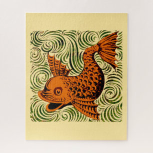 Puzzle Poisson Antique Carrelage Ancien art