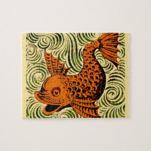 Puzzle Poisson Antique Carrelage Ancien art