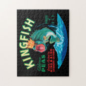 Puzzle Poisson basse portant une couronne sur un Arrière (Vertical)