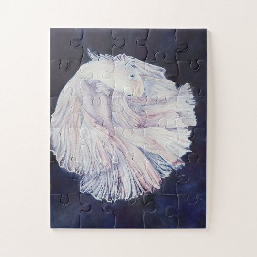 Puzzle Poisson blanc (Vertical)