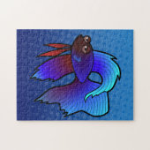 Puzzle Poisson combattant de dessin animé / Poisson comba (Horizontal)
