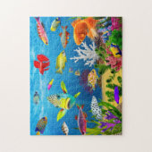 Puzzle Poisson d'animaux marins cadeau Underwater Sea Lif (Vertical)
