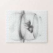 Puzzle Poisson d'or dans le bol et l'eau (Horizontal)