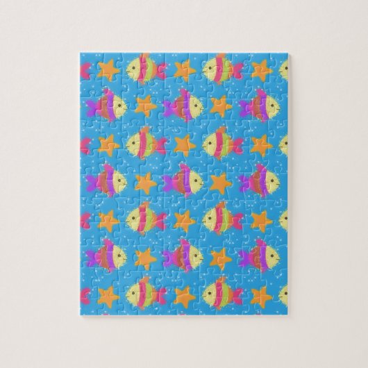 Puzzle Poisson Et Motif D'Épée (Vertical)