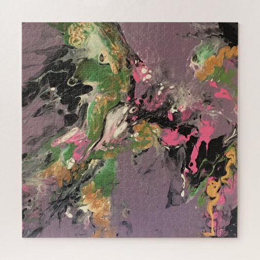 Puzzle Poisson Fry Acryilc Pour Peinture En Toile (Horizontal)