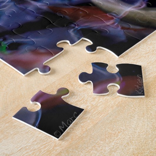 PUZZLE POISSON KOI EN FLEURS (Côté)