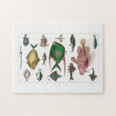 Puzzle poisson, océan, mignonne, mer, eau, animal, pêche (Horizontal)