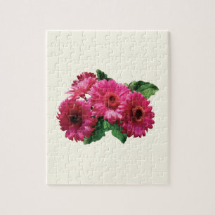 Puzzle Poissons de Gerbera rose foncé