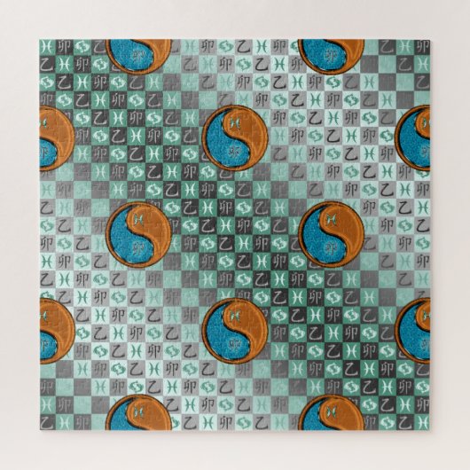 Puzzle Poissons & Lapin de Bois (Vertical)