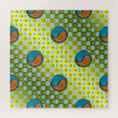 Puzzle Poissons & Singe de Bois (Horizontal)