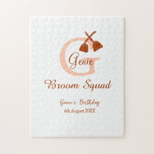 Puzzle Poitrine Brown Squad Anniversaire Nom de la pêche