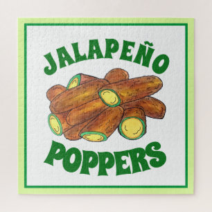 Puzzle Poivron de Jalapeño frit vert Jalapeno chaud poivr