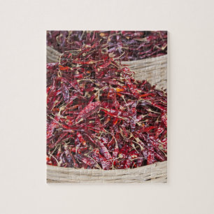 Puzzle Poivrons rouges au marché local