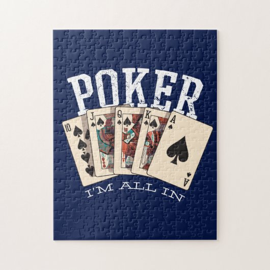 Puzzle Poker Je suis tout dedans (Vertical)