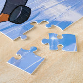 Puzzle Polar Bear Playing Ice Hockey on a Frozen Rink (Côté)