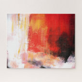 Puzzle Polar rouge - Peinture artistique Abstraite (Horizontal)