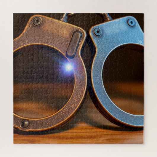 Puzzle Police handcuffs (Vertical)