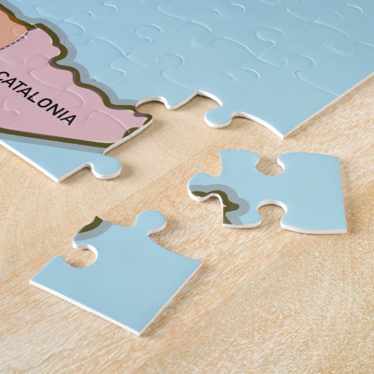 Puzzle Political map of Spain. (Côté)