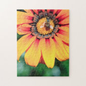 Puzzle Pollen de close-up extrême de A Bee Collecting (Vertical)