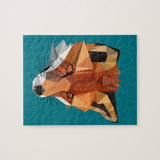 Puzzle Polygon Fox Custom (Horizontal)