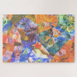 Puzzle Polygone coloré artistique Mosaïque Motif d'art
