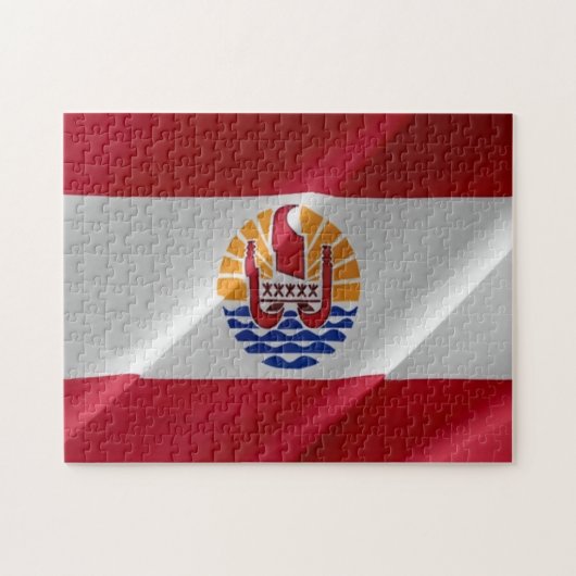 Puzzle Polynésie française - Drapeau (Horizontal)
