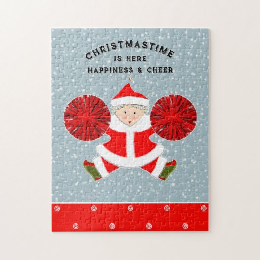 Puzzle pom-pom girl Noël (Vertical)