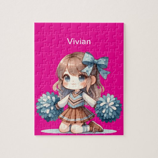 Puzzle Pom-pom girl personnalisée (Vertical)