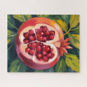 Puzzle Pomegranate Seeds | Fruit Painting (Horizontal)