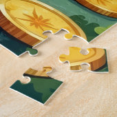 Puzzle Pomeranian St Patrick’s Day Cute Lucky Dog (Côté)