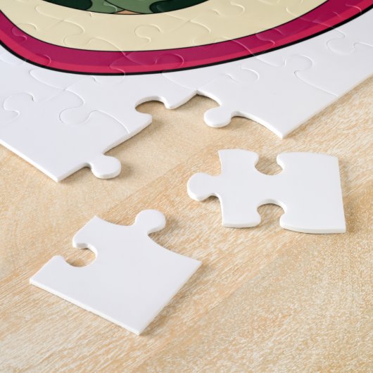 Puzzle Pomme à bec à chenille (Côté)