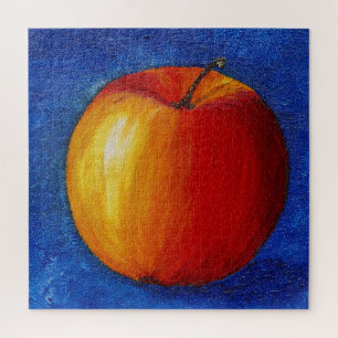 Puzzle Pomme rouge - Peinture à vie fixe toile Imprimer