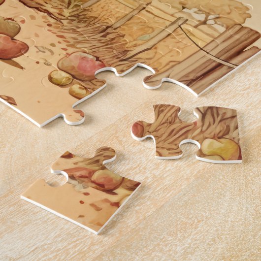 Puzzle Pommier nostalgique en automne (Côté)