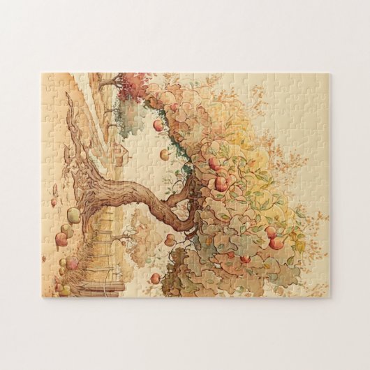 Puzzle Pommier nostalgique en automne (Horizontal)