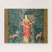 PUZZLE POMONA TENANT DES FRUITS EN VERDURE, ANIMAUX FORES (Horizontal)