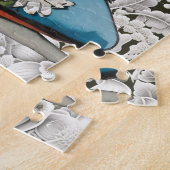 Puzzle Pompes florales à talons hauts Papillons à dentell (Côté)