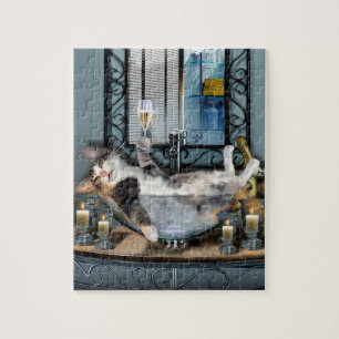 Puzzle pompette de minou