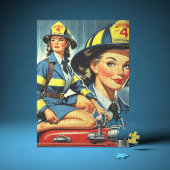 Puzzle Pompier féminin vintage