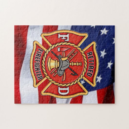 Puzzle Pompier retraité (Horizontal)