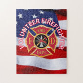 Puzzle Pompier volontaire Croix maltaise (Vertical)