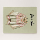 Puzzle Poncho Rose Avocat Menthe (Horizontal)
