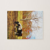 Puzzle Poney miniature noir et blanc / Cheval (Horizontal)